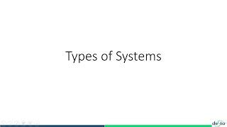 Types of systems: Complex and Complex Adaptive