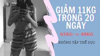 BÍ QUYẾT GIẢM 11KG TRONG 20 NGÀY CỰC ĐƠN GIẢN ! GYM? KHÔNG THUỐC GIẢM CÂN? | Mai Trinh Official