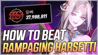 HOW TO BEAT HALL OF TRIALS RAMPAGING HARSETTI!! - Epic Seven