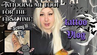 Getting Baby Bats Tattoo'd on my Foot!