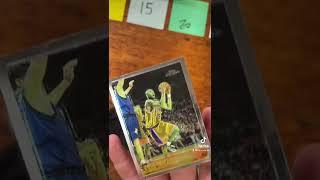 cracked my Kobe Bryant chrome rookie card!!  #sportscards #kobebryant