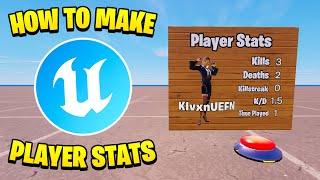 HOW TO MAKE PLAYER STATS BOARD IN UEFN