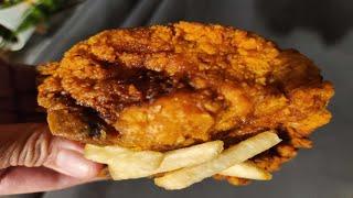 Greasy chicken and fries - Hollywood Fried Chicken - #shorts