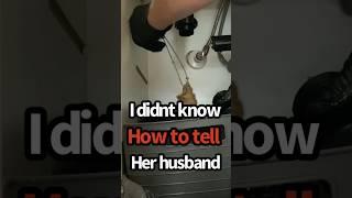 How would you handle this awkward situation #plumbing #service #story #plumber #explained