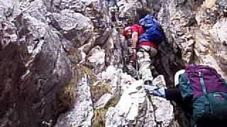 Via Ferrata Michelli Strobel - Gully Section