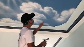 Drawing Clouds With Airbrush Art