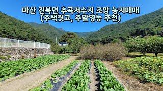 마산 진북면 추곡저수지 조망 농지매매(주택짓고, 주말영농 추천)