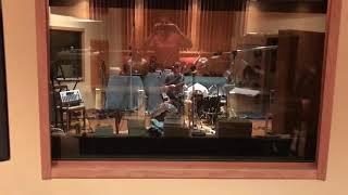 Dan Drohan getting drum sounds for Maia Friedman recording session