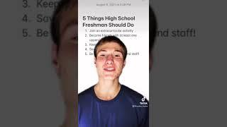 5 Things HS Freshman Should Do!