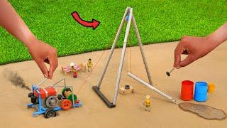 diy mini borewell drilling machine science project | boring machine | @MiniCreative1 | @sanocreator