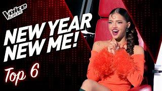 New Year New Me! INSPIRATIONAL SONGS on The Voice! | TOP 6