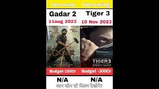 Gadar 2 vs tiger 3 movie comparison #boxofficecollection #shorts