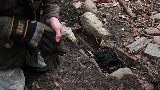 Backyard Charcoal Forge, Trench Set-up with Shop-Vac Bellows