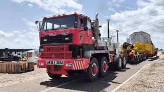 DAF 3600 ATI Heavy Duty Truck Transports Trafo Weighing 300 Tonnes - Kenworth C500 Power