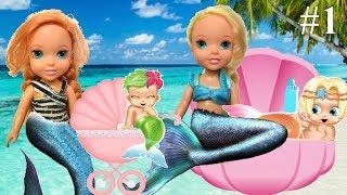 Anna and Elsa Toddlers Merbabies Part 1! Ariel - Mermaids - Toys & Dolls - Invitation - Elsia Annia