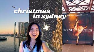 sydney vlog christmas markets, nutcracker ballet at the opera house, scenic walk, record bar