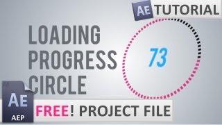 Create a Loading Progress Circle | Free Project File | After Effects CS5