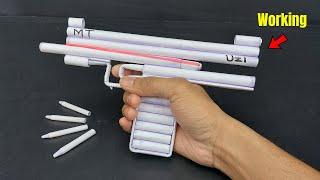 Most Powerful Paper Gun UZI That Shoots Paper Bullets | Free Fire Paper  Gun UZI | Paper Gun |How to