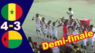 Sénégal  0 - 0 Guinée-Bissau  4 - 3 Résumé du match et tirs au but  Demi-finale Tournoi UFOA / A U17