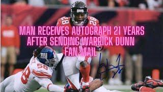 Man Receives Autograph 21 Years After Sending Warrick Dunn Fan Mail