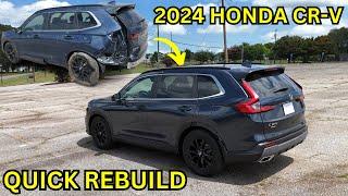 REBUILDING A WRECKED 2024 HONDA CR-V HYBRID IN 14 MINS