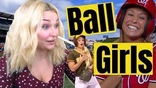 New Zealand Girl Reacts to BASEBALL BALL GIRLS!!!