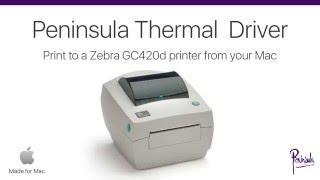 Zebra Driver for Zebra GC420d Printer on Mac