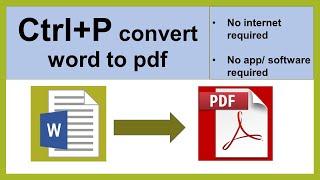 How to Convert Word to PDF Offline