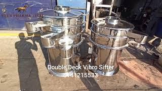 Double Deck Vibro Sifter Size 24’’ 30’’ 36’’ 48’’ 60’’ Eh