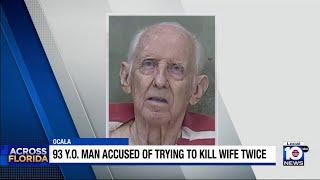 Elderly Florida man arrested for trying to kill longtime wife