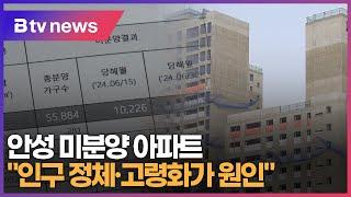 늘어나는 안성 미분양 아파트 "인구 정체·고령화가 원인"