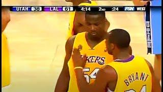 Kwame Brown: Kobe Bryant Gets a Tech For Protecting Kwame! Amazing Defense! (28.12.2007)