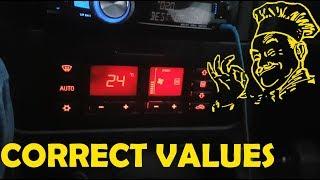 Audi A4 CLIMATRONIK SECRET menu CORRECT VALUES