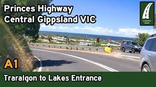 Driving from Traralgon to Lakes Entrance via Bairnsdale – Central Gippsland, Victoria [4K]