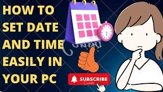 How to set date and time easily in your pc |Soni Tech|