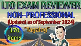 LTO EXAM REVIEWER 2024 FOR NON PROFESSIONAL DRIVER'S LICENSE (TAGALOG)