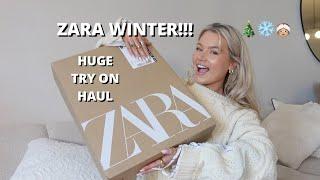 NEW ZARA HAUL!! CHRISTMAS OUTFITS | WINTER STYLING | KNITWEAR GLAM