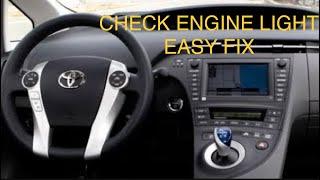  2010 PRIUS CHECK ENGINE LIGHT - EASY FIX 