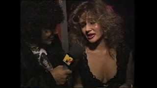 Lisa Dominique short clip interview MTV party 1989