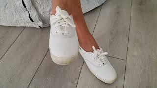 Book your own size 5.5 white leather Keds photoshoot