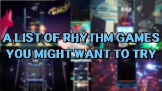 LIST OF RHYTHM GAMES YOU MIGHT WANT TO TRY