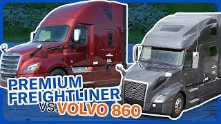 Semi-truck review: Premium Freightliner Cascadia vs. Volvo 860