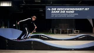 Wie man eine Pumptrack auf einem Skateboard fährt - Modular-pumptrack.de