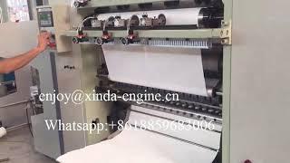 Double full embossing V folding facial tissue paper making machine