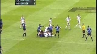 Tommy Bowe scores against Leinster