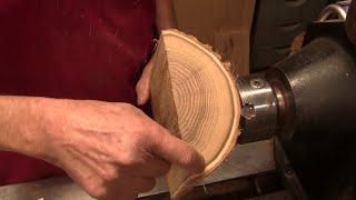 Wood Turning Yellow Ring of Black Locust plus Bonus Picture