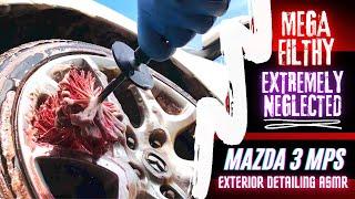 Neglected Mazda 3 MPS Exterior Cleaning | Relaxing ASMR - Dirty Filthy Car Disaster Detail