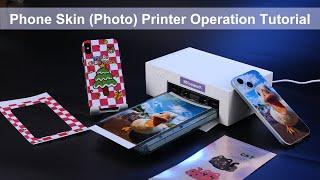 How to Use OopsparK Phone Skin Printer - Mini Mobile Back Film DIY Photo Printing Machine Tutorial