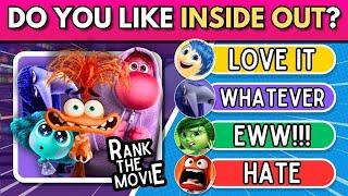  INSIDE OUT 2 | Rank The Movie With Emotions  | Movie Quiz