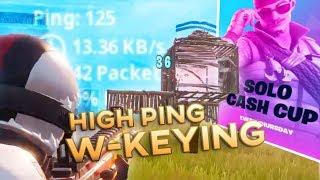 72hrs W keys on High Ping West Coast Servers - SOLO CASH CUP (Fortnite Battle Royale)